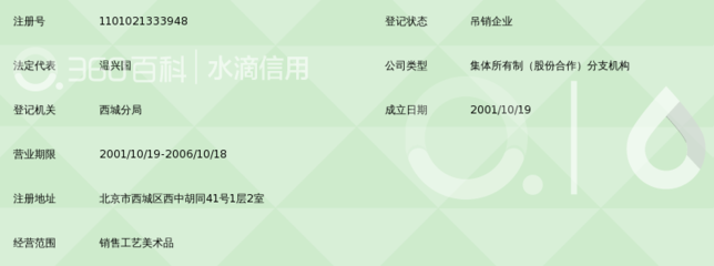 苍南县飞龙工艺品公司北京销售部